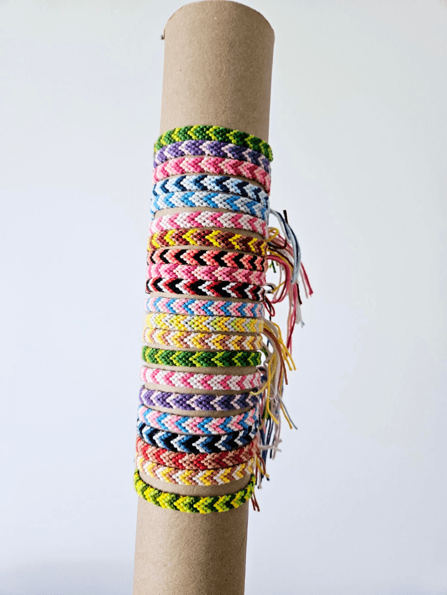 Bracelet  bronze/jaune/écru 