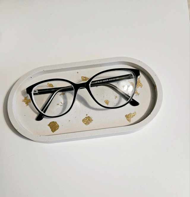 Vide poche feuille d'or