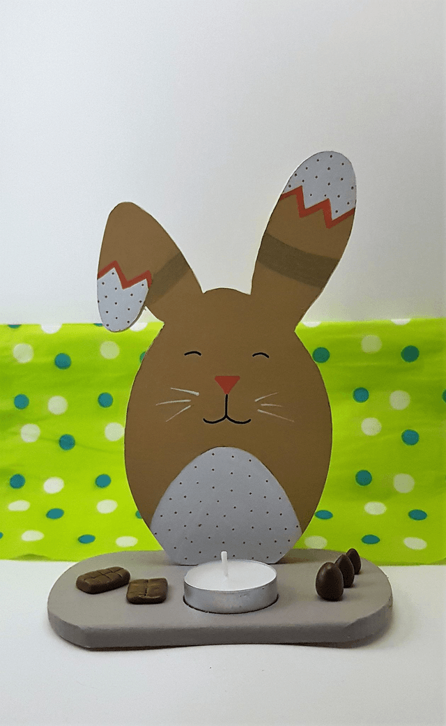Bougeoir lapin de paques