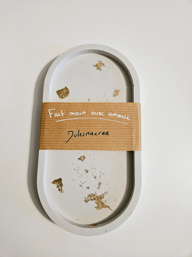 Vide poche feuille d'or
