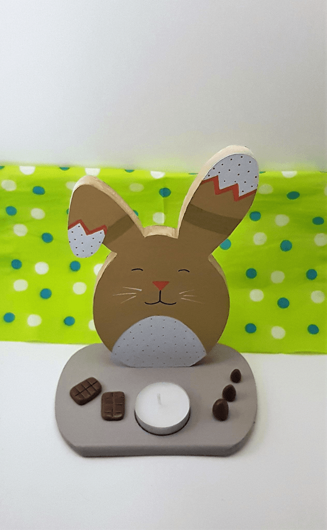 Bougeoir lapin de paques