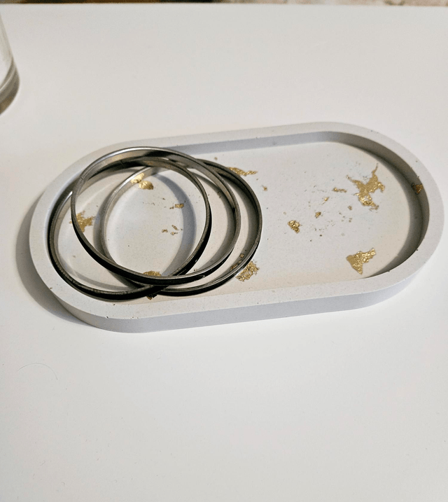 Vide poche feuille d'or