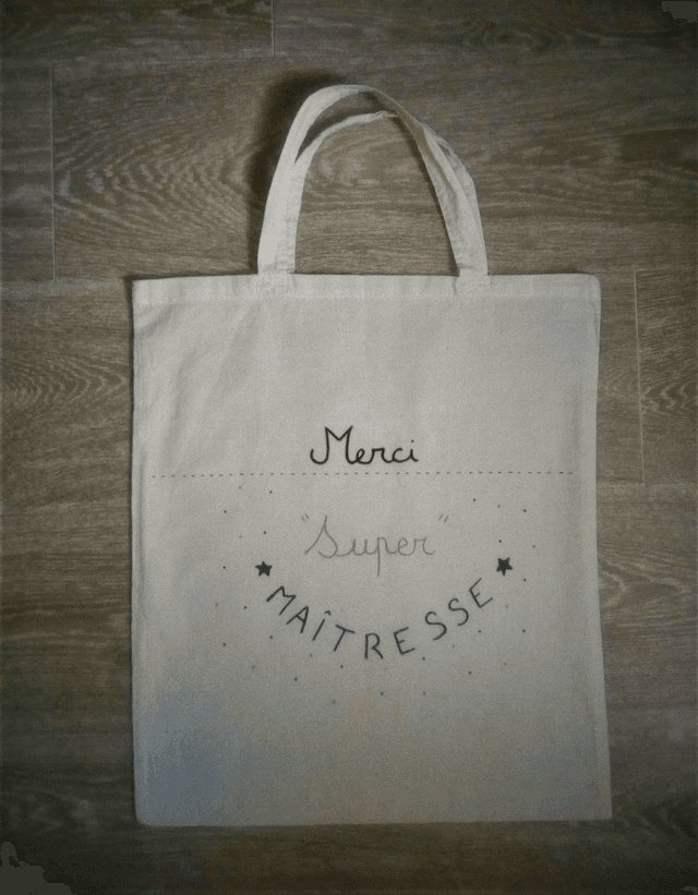 Sac merci super maîtresse